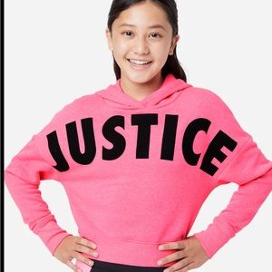 Justice Crop Top Hoodie